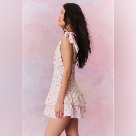 NWT LoveShackFancy Rossi Dress Cerise Pink XXL - Picture 4 of 13